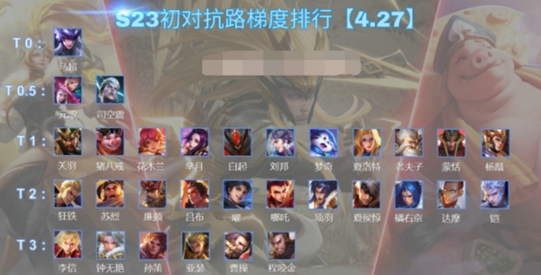 王者荣耀s23最强上单是哪个 s23对抗路排名