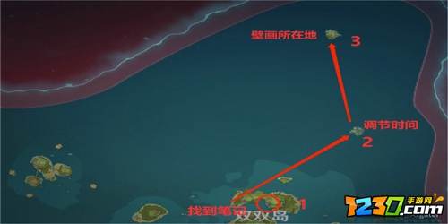 原神壁画无名小岛怎么过去 原神无名岛屿壁画位置